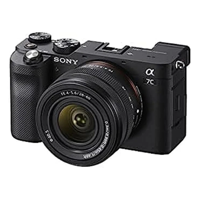 Sony Alpha 7C Fullframe Mirrorless Camera with Sony FE 28-60mm f/4-5.6 Interchangeable Zoom Lens - Compact and Lightweight, Realtime Autofocus, 24.2 Megapixels, 5-Axis Stabilization - Black