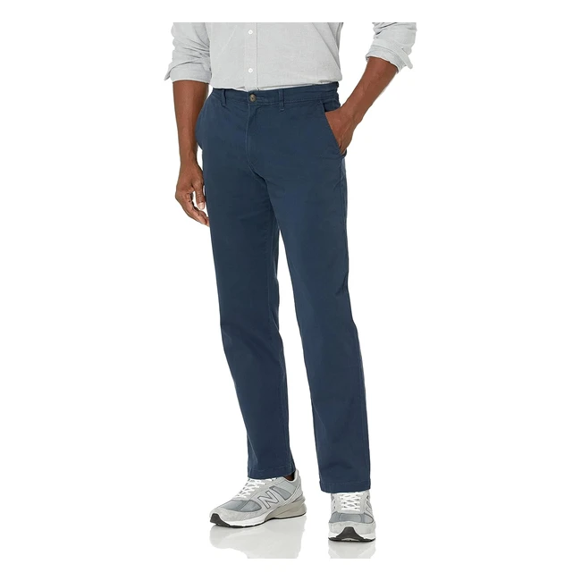 Amazon Essentials Men's Straight-Fit Casual Stretch Chino - Navy - 38W 28L