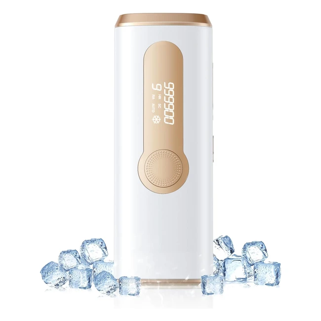 Épilateur Lumière Pulsée avec Point de Congélation - ZKMagic IPL Épilateur Laser Amélioré - 3 Fonctions - 999900 Flashes - 9 Niveaux d'Énergie