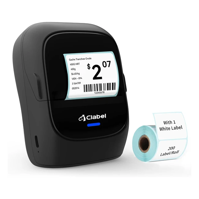 Clabel Mini Bluetooth Etichette Stampante 221B Portatile Termica Codice a Barre Stampante per iOS e Android