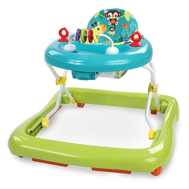 Bright Starts Giggling Safari Walker - Easy Fold Frame - Ages 6 Months