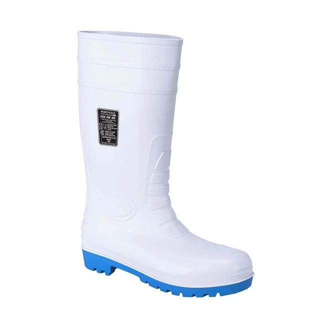Stivale Total Safety Wellington S5 Bianco 43 - Portwest FW95WHR43