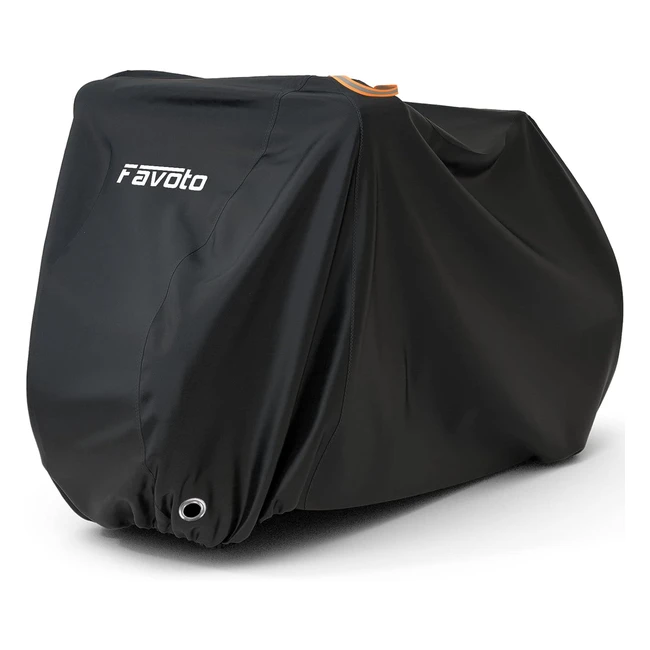 Housse de vélo extérieure Favoto pour 23 vélos - Protection en tissu 210T polyester imperméable - Taille 200x105x110cm