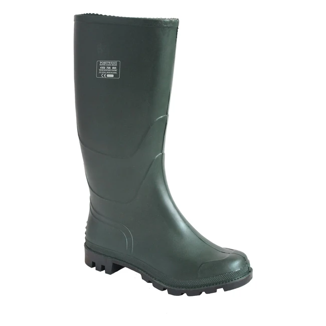 Stivali Wellington Portwest FW90 in PVC Impermeabili Uomo Verde 44
