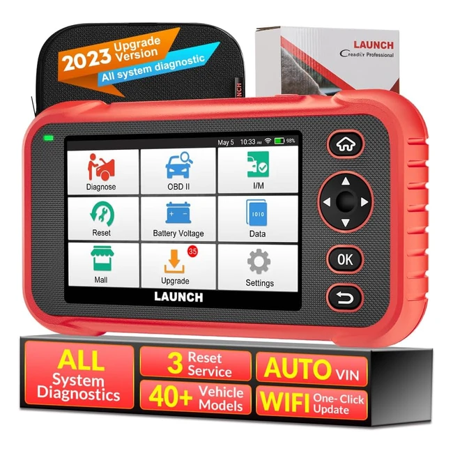 2023 Nuevo Launch CRP123E V20 Plus Máquina Diagnóstico Coche OBD2 ENG ABS SRS EPB TPMS, 3 Reset Servicio