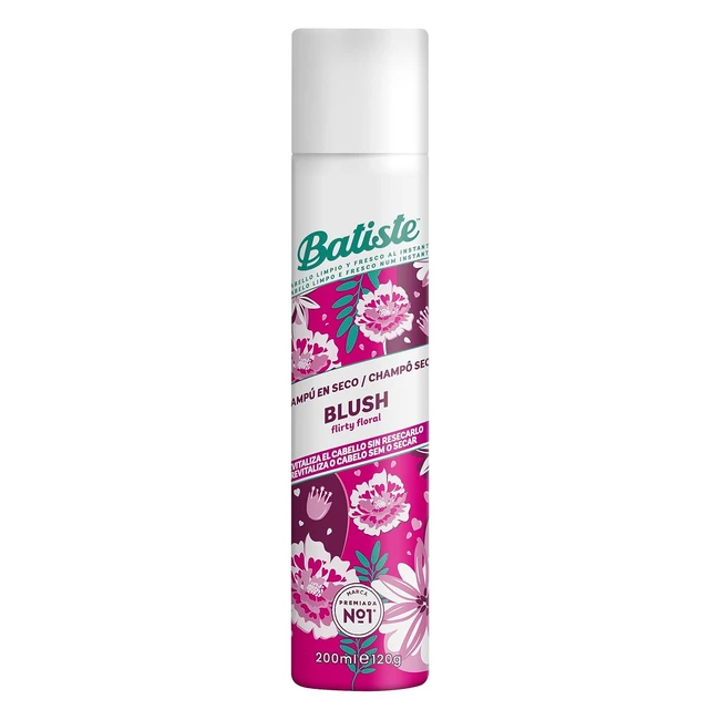 Batiste Dry Shampoo in Blush 200ml - Floral Fragrance No Rinse Spray