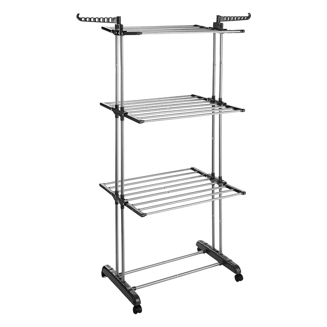 Tendedero Tour Amazon Basics avec Ailes Pliables 40m - Plateado