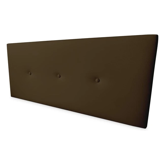 Cabecero de cama Somnia Descanso premium acolchado - Medidas 145 x 60 cm - Cama de 135 y 140 - Chocolate