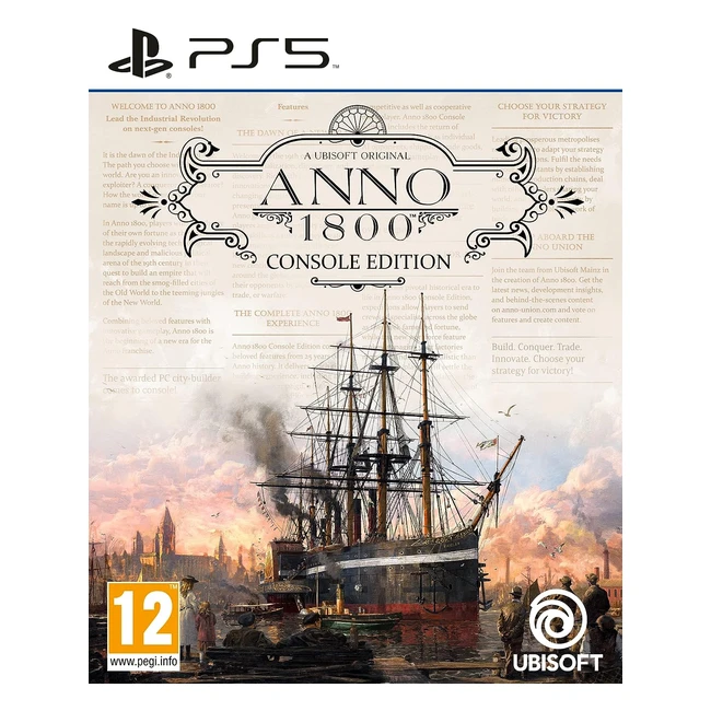 Ubisoft Anno 1800 Edition Console PS5 - Construisez votre empire et dominez vos adversaires