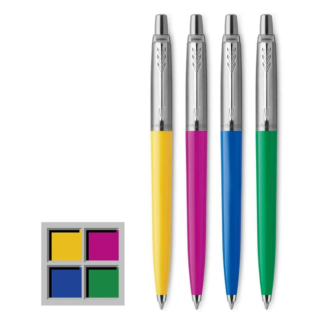 Stylos bille Parker Jotter Originals - Assortiment rétro - Lot de 4