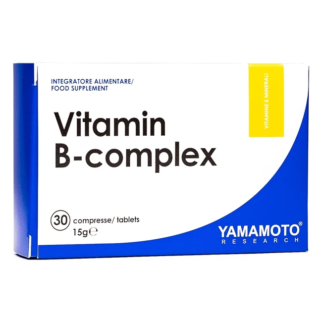 Yamamoto Research Vitamin BComplex - Integratore Alimentare con Vitamine del Gruppo B - 30 Compresse