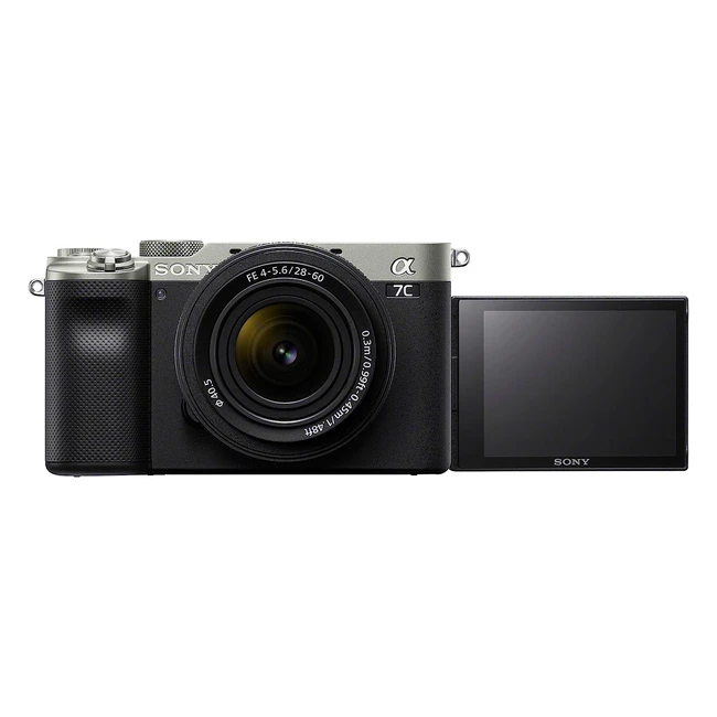 Sony Alpha 7 C - Fotocamera Mirrorless Full Frame Compatta - SEL2860 Obiettivo Zoom 28-60mm - Argento