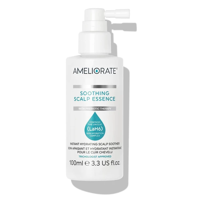 Ameliorate Soothing Scalp Essence 100ml - Rebalance, Moisturize, and Soothe Dry, Itchy, and Flaky Scalp