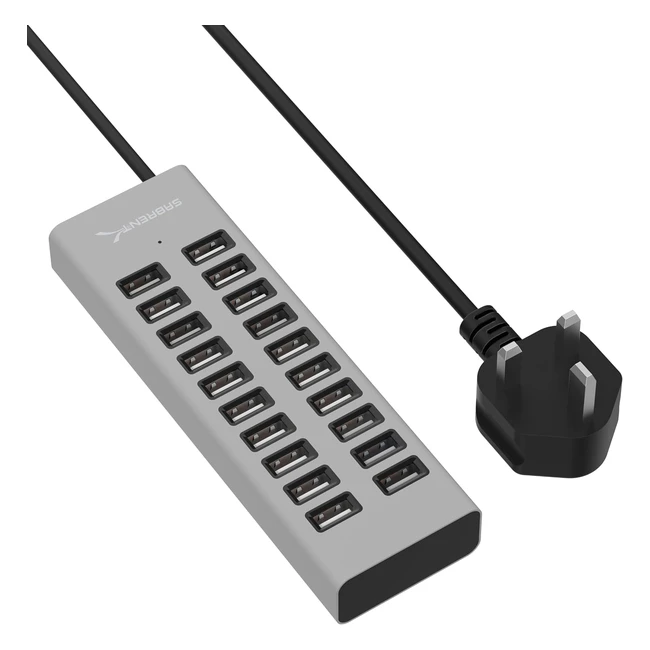 90W USB Charger with 20 Ports - Fast Charging for iPhone, Samsung, iPad - AXP20C