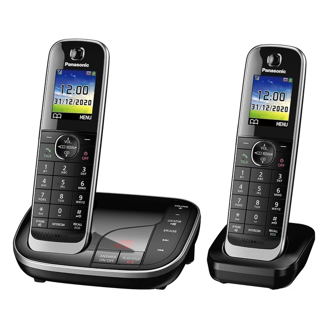 Panasonic KXTGJ322EB Twin Handset Cordless Home Phone - Nuisance Call Blocker L