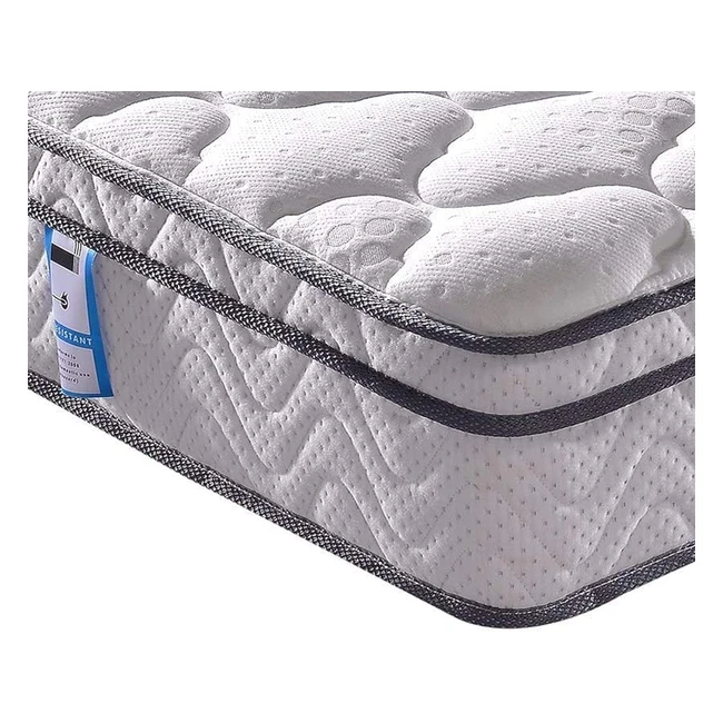 Vesgantti Small Double Mattress 4ft - Breathable Foam & Individually Pocket Spring - Medium Firm - Classic Box Top Collection