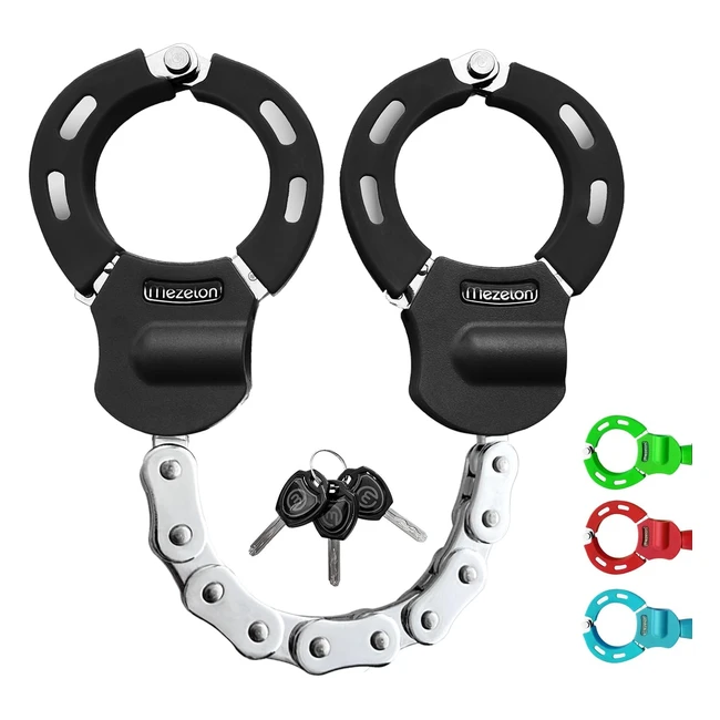 Antifurto Bici e Monopattino Elettrico - Catena Lucchetto Resistente - 4 Colori