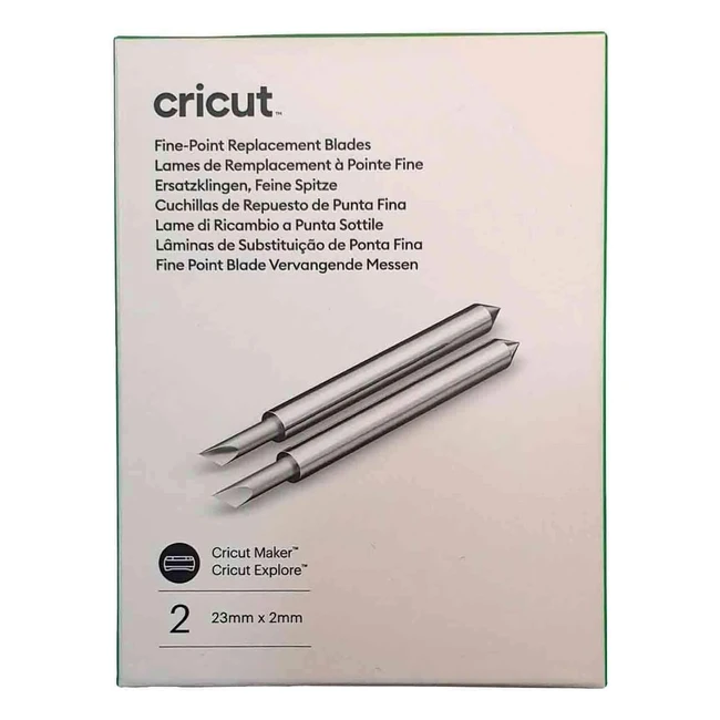 Cricut Explore Fine Point Replacement Blades - Precision Cuts, Durable - 2 Units