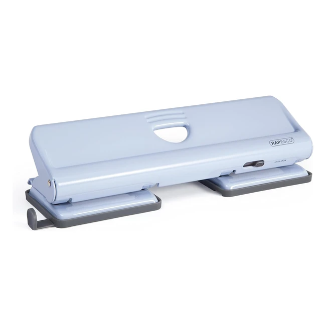 Perforatrice Rapesco 1348 720 en métal - Capacité 22 feuilles - Bleu