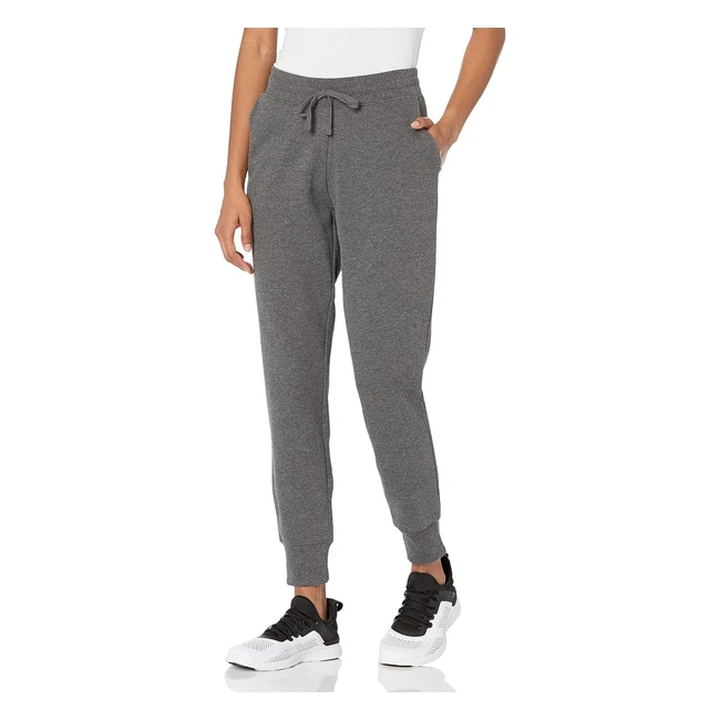 Amazon Essentials Women's Fleece Jogging Trousers - Plus Size, Charcoal Heather, M