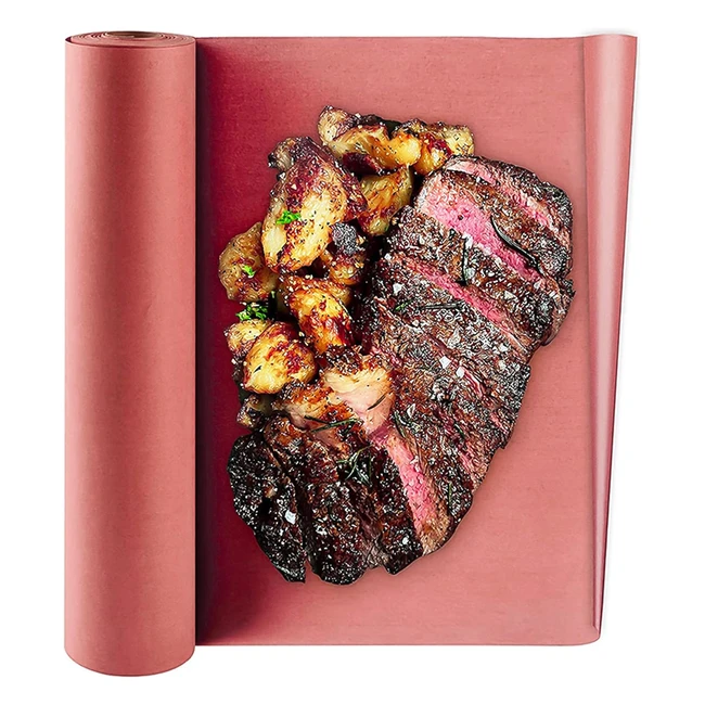 Carta da Macellaio Rosa - Rotolo 25m - Kraft per BBQ - Larghezza 45cm - Alta Qualità