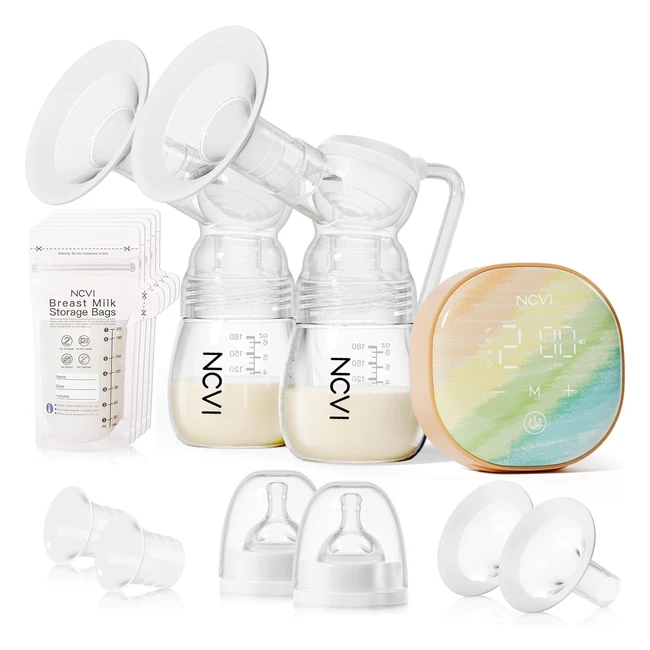 Tire-lait électrique double NCVI 8122 - 4 modes 9 niveaux - Pompe d'allaitement rechargeable