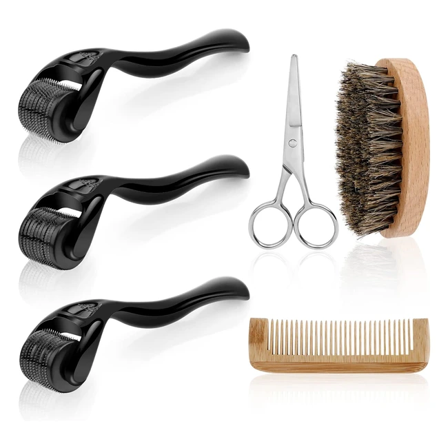 Kit Dermaroller URAQT - 6 Pezzi - Micro Rullo Professionale - Anti Aging Care