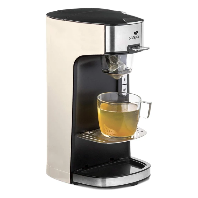 Machine à thé électrique Senya TH Crème - Compatible thé vrac/sachet - Infuseur amovible - 1415W