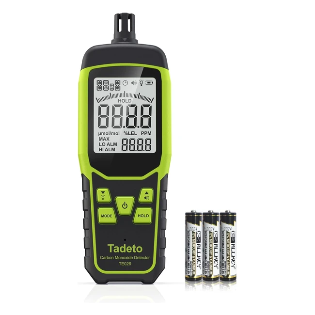 Rilevatore Monossido Carbonio Portatile - Tadeto Sensore Professionale Allarmi