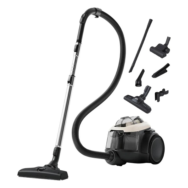 AEG Hygienic 6000 AL61H4SW Beutelloser Staubsauger 550W - Einfache Entleerung - Alle Bodenbeläge - Oberflächenschonend