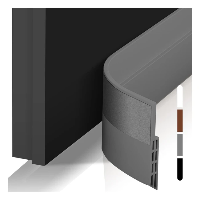 Boudin de porte isolant Shinfly - Économie d'énergie, isolation phonique - 5cm x 200cm - Gris