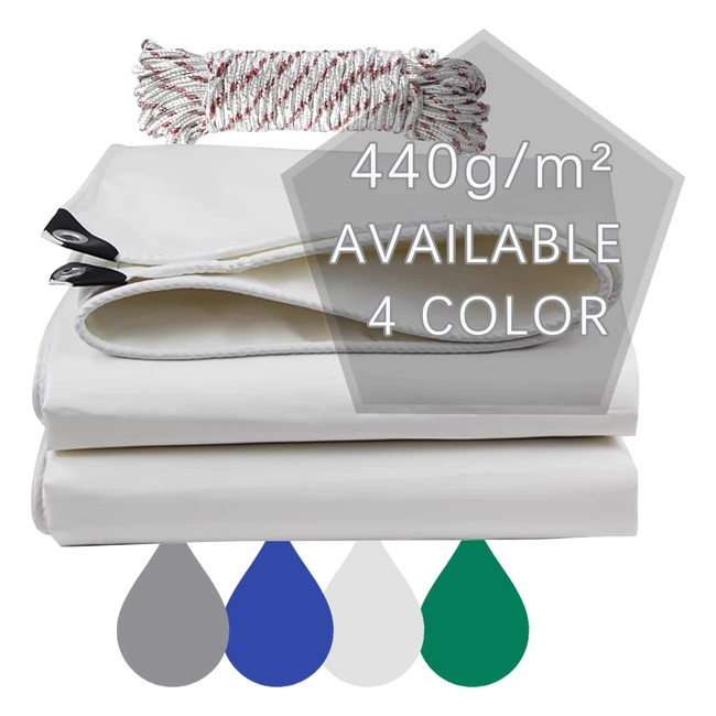 Lona PVC 440 gm Impermeable Exterior - Jianyana - Ref. 12345 - ¡Protege tus objetos con esta lona resistente y duradera!