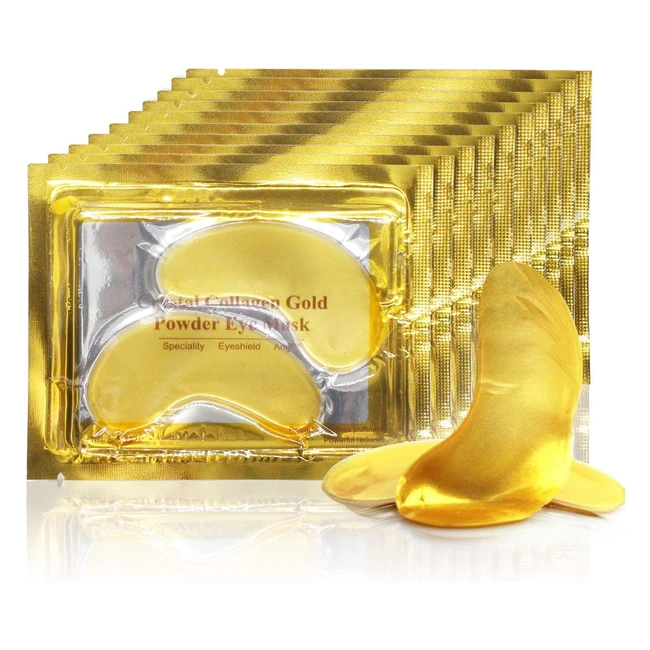 Maschera per occhi Aliver 24k Collagene Naturale - Riduce rughe e occhiaie