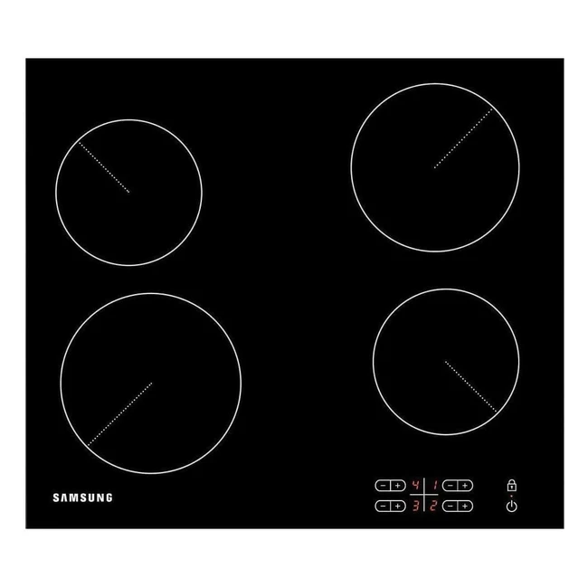 Samsung C61R2AEE 58cm Ceramic Hob - Black  Efficient Cooking Even Heat Distrib