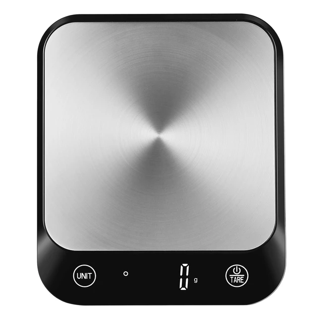 Vitafit 10kg Bilancia Cucina Digitale 2001 Multifunzione - Nero