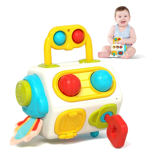 Cubo de actividades Montessori Lehoo Castle | 9 en 1 | Juguetes para bebés de 1 a 3 años