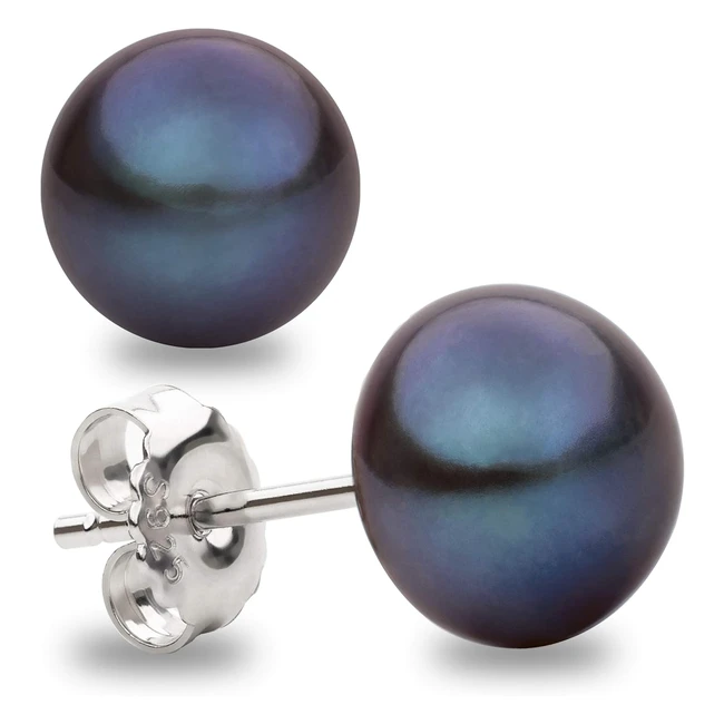 Pendientes Perlas Negras Cultivadas Agua Dulce - Envío Gratis