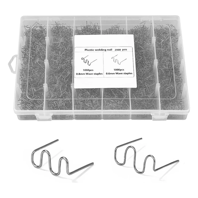 Saldatore Plastica 1200pz Graffette 08mm 06mm - Riparazione Auto