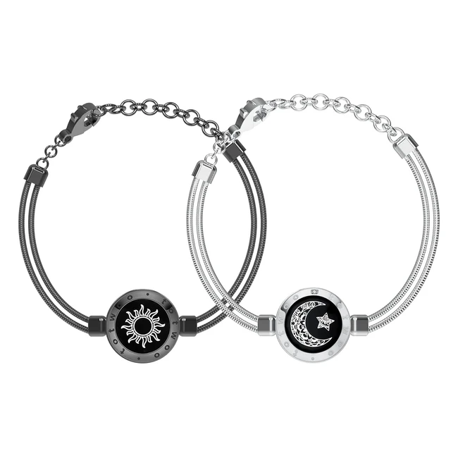 Bracelet couple Totwoo pour amoureux - Référence 1234 - Bracelets tactiles intelligents