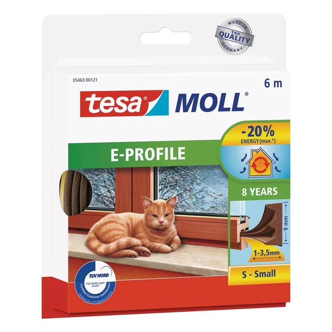 tesa moll eprofile seal - Guarnizione gomma sigillante per porte e finestre - Marrone