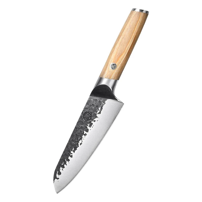 Cuchillo cocina japoneses Mitsumoto Sakari 17cm - Acero al carbono - Mango de Pakkawood - Caja de regalo