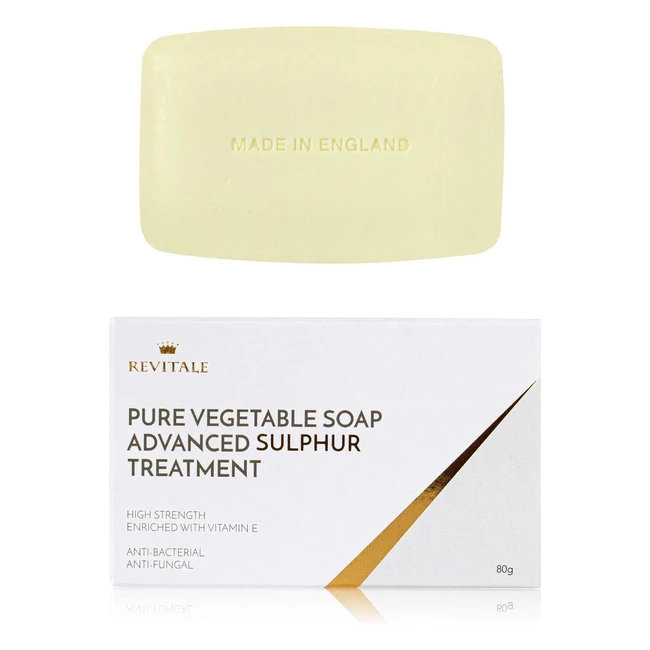 Revitale Pure Vegetable Advanced Sulphur Soap Treatment 80g - Blemish Prone Skin