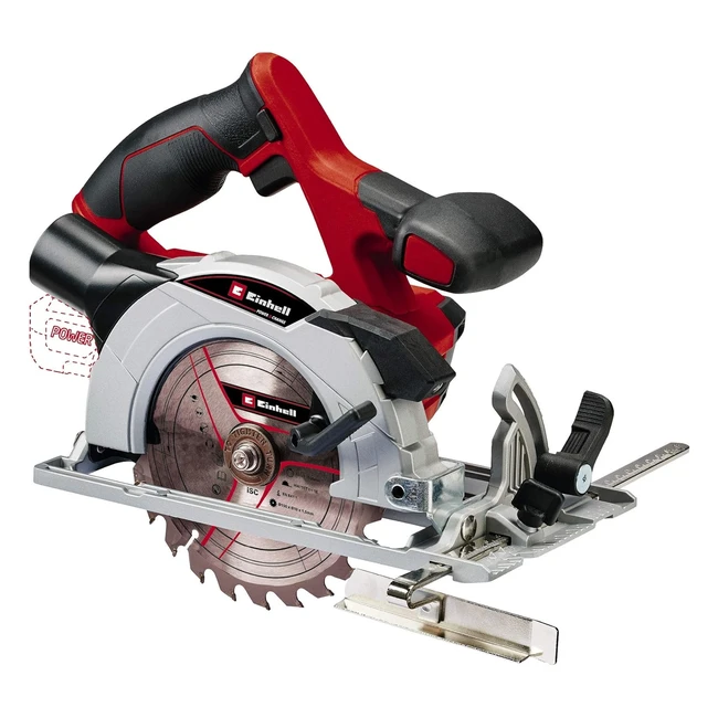 Einhell Akkuhandkreissäge TECS 18150 LiSolo - Power XChange, 18V Li-Ion, 150x10mm Sägeblatt, schnitttiefe & neigungswinkel werkzeuglos einstellbar, LEDs, ohne Akku und Ladegerät