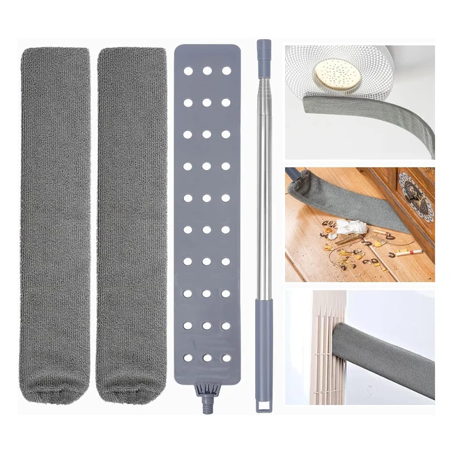 Spazzolino Telescopico per la Pulizia - Acciaio Inox - Lavabile - Flessibile