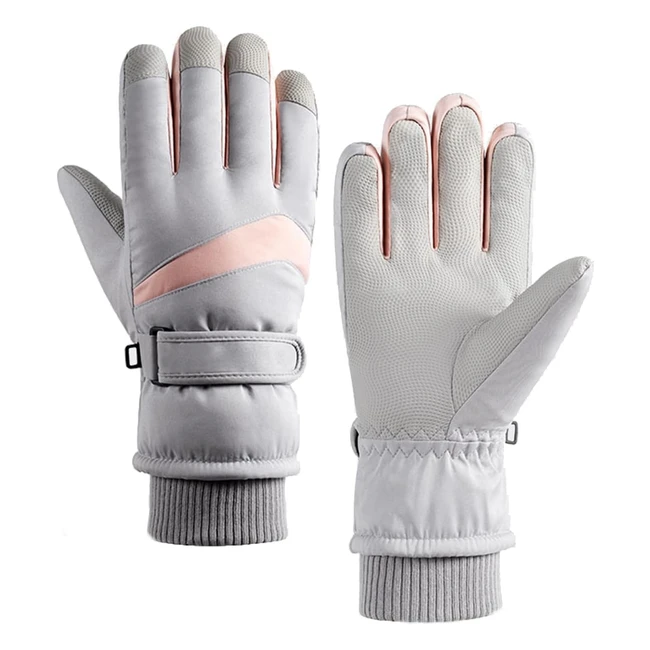Guantes Mujer Nieve Táctiles Impermeables - Ref. 12345 - Calientes y Antideslizantes