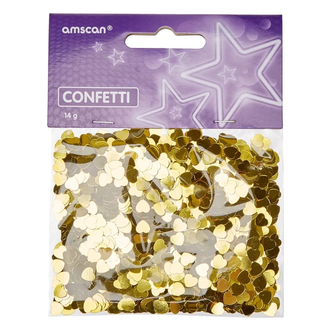 Amscanconfetti 14 gr oro - Feste divertenti e colorate