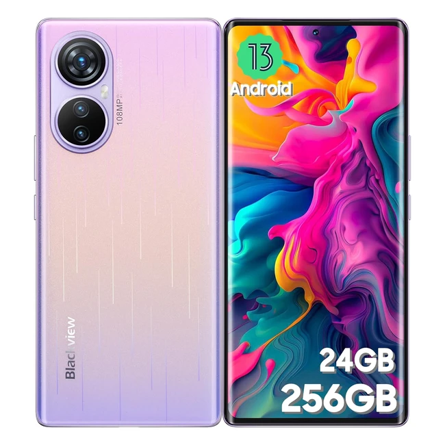 Blackview A200Pro Smartphone 2023 24GB/256GB Helio G99 Teléfono Móvil Android 13 667 FHD AMOLED 120Hz Batería 5050mAh Móviles Cámaras de 108MP/16MP con Dual 4G/Fingerprint/GPS/OTG