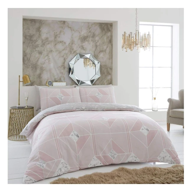 Luxury Diamond Duvet Cover King Size - GC Gaveno Cavailia - Warm & Cosy - Blush Pink