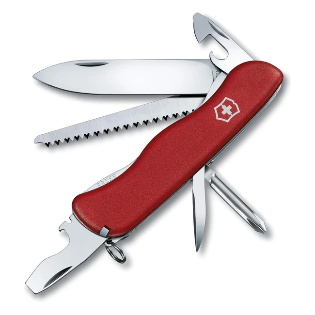 Coltellino Svizzero Trailmaster Victorinox 12 Funzioni Lama Bloccabile Rosso