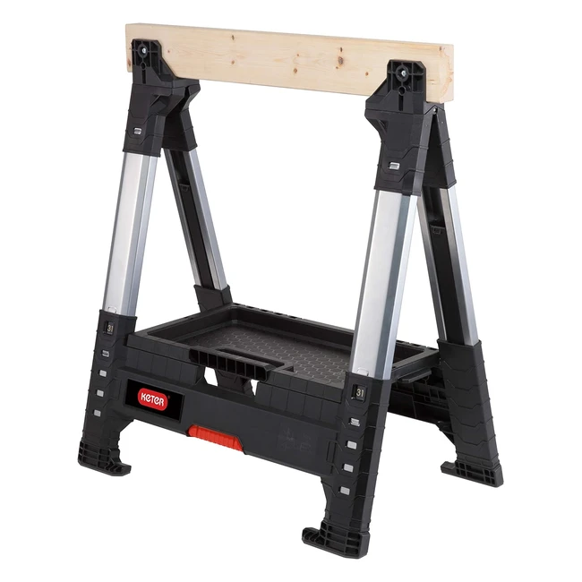 Cavallino per sega regolabile Keter 17203039 - Afferra subito